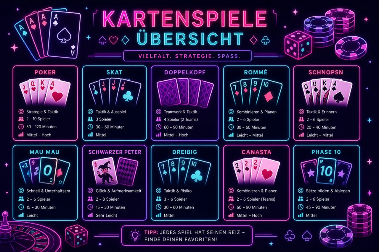 Kartenspiele Übersicht